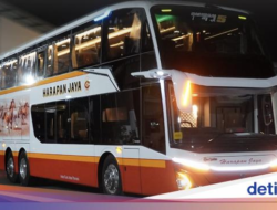 Mewah! Kendaraan Angkutan Umum Double Decker Mutakhir PO Harapan Jaya Bersama Bodi Adiputro Jetbus5 SDD