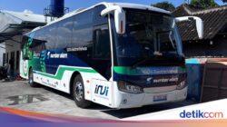 Ini Tantangan Kendaraan Angkutan Umum AKAP Listrik Sumber Alam Rute Yogya-Bekasi