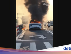 Kendaraan Pribadi REEV Terbakar Sesudah Tabrakan, Baterai Masih Utuh